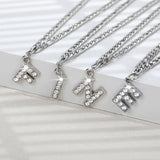 Bracelet initiale alphabet A–Z en cuivre doré ou argenté