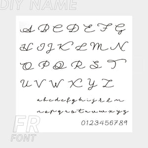 Bracelet prénom personnalisé en acier inoxydable 14K